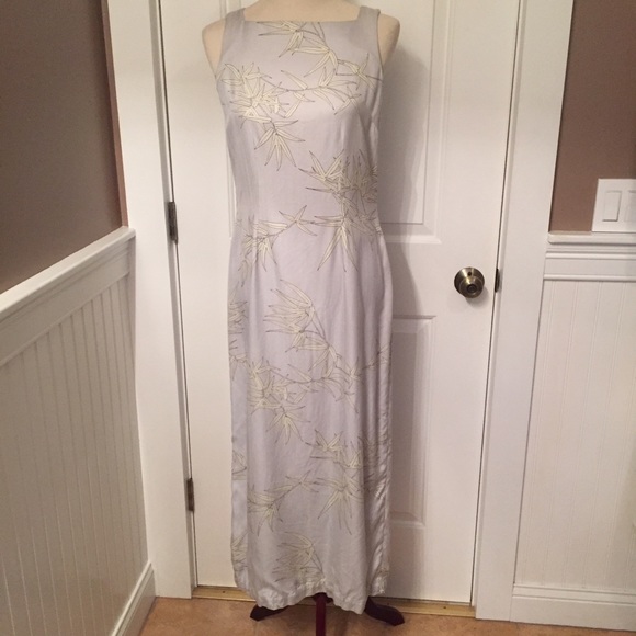 Tommy Bahama Dresses & Skirts - TOMMY BAHAMA DRESS MAXI SILK BLUE BLACK TROPICAL SLEEVELESS Size 6